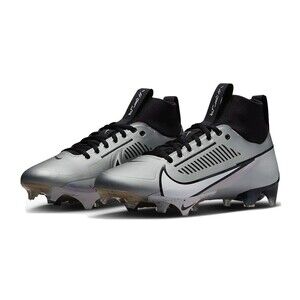 Nike Vapor Edge Pro 360 2 Football Cleats Grey Black White DA5456-002 Size 10.5
